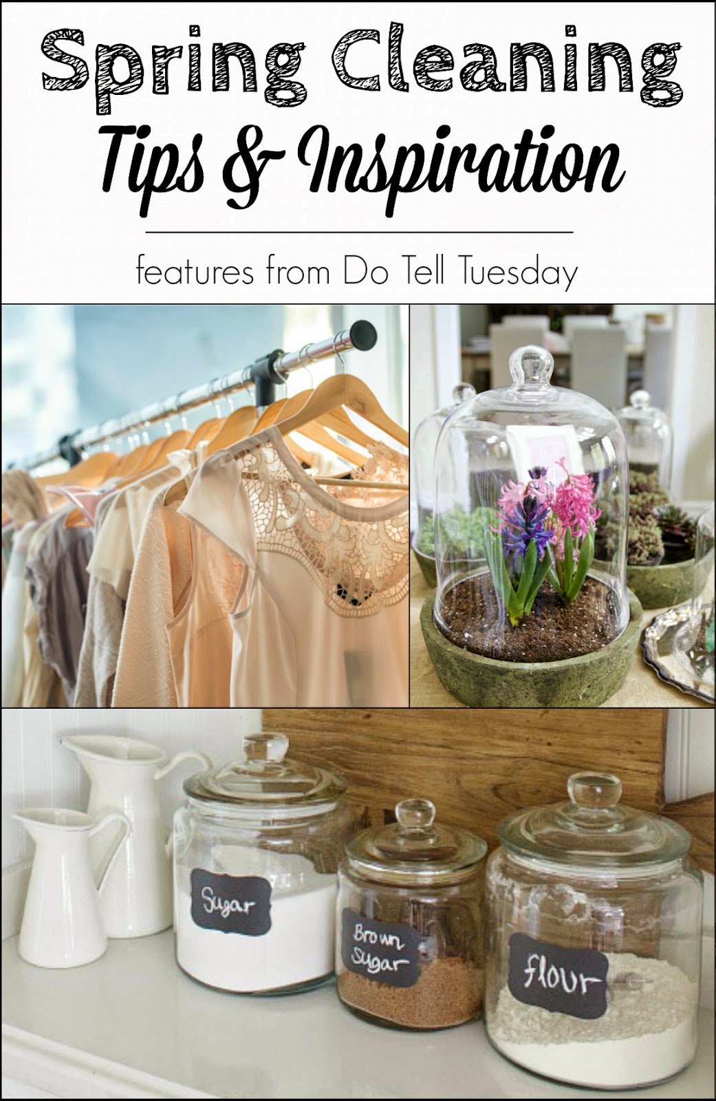 Spring Cleaning Tips & Inspiration at Do Tell Tuesday on Diane's Vintage Zest!