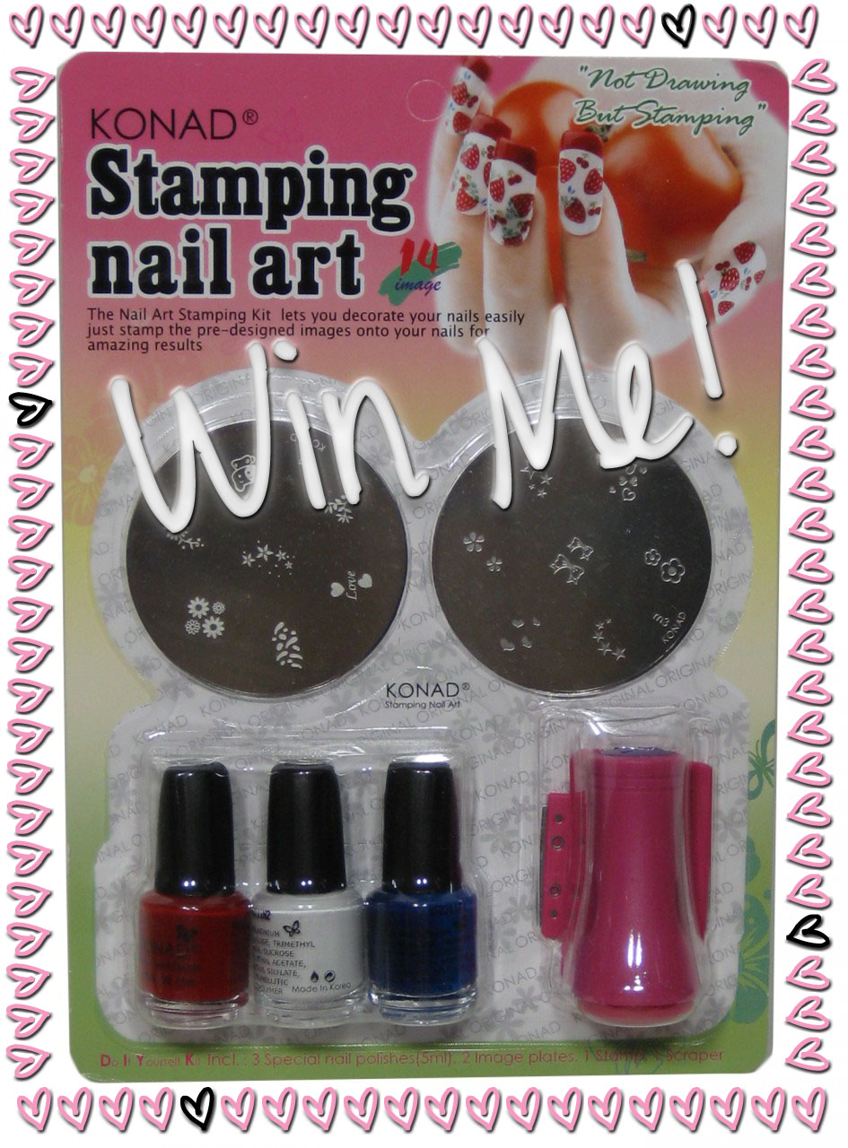 Giveaway Konad Stamping Plate Kit! I Know all the Words