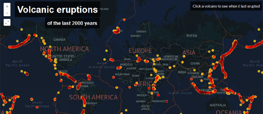 תוצאת תמונה עבור ‪volcanoes interactive map‬‏