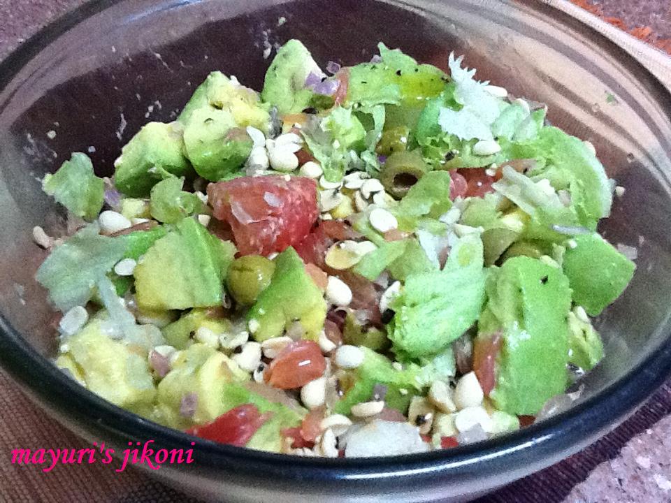 Mayuri's Jikoni 267. grapefruit avocado salad