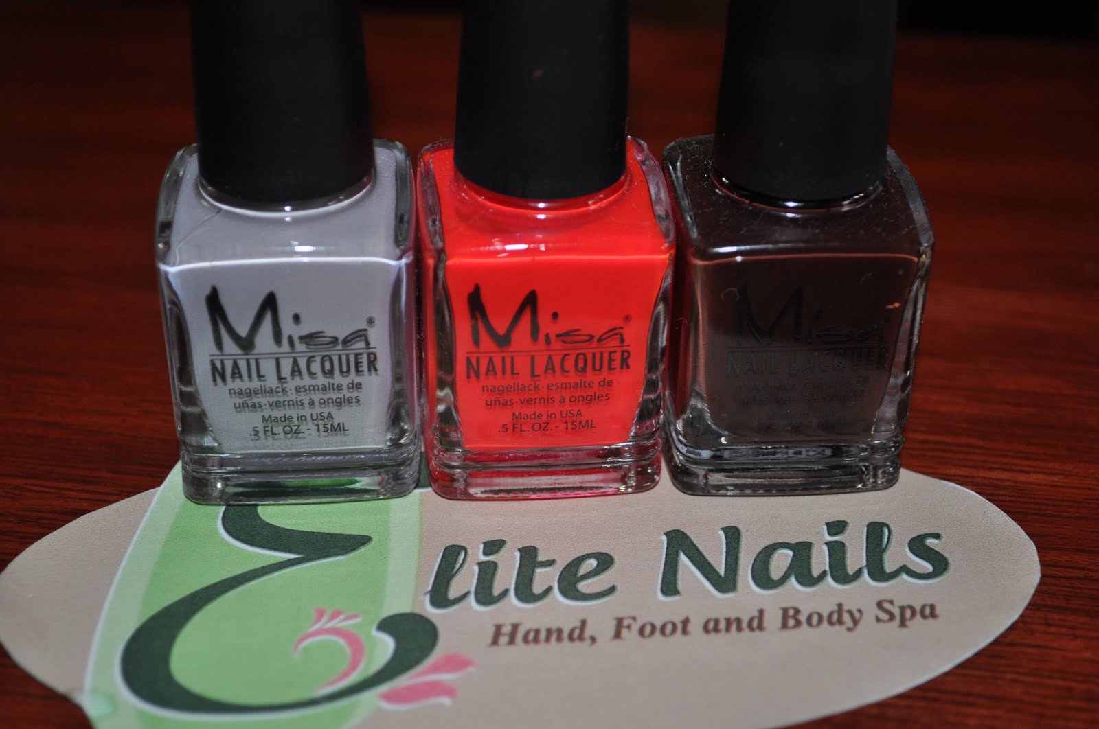 Elite Nails Hand, Foot and Body Spa New! Misa Nail Lacquers Now