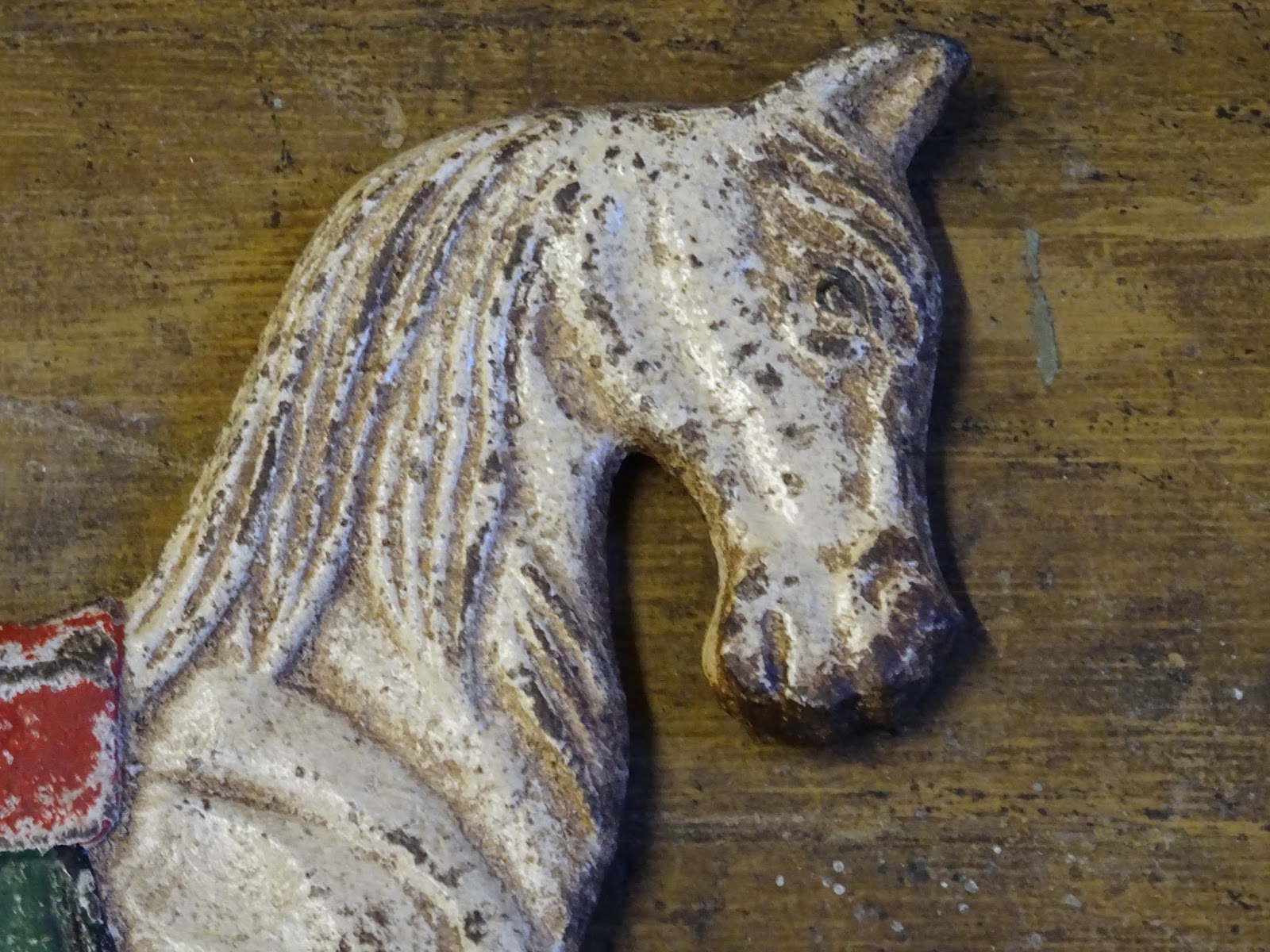 Fox Den Findings Rocking Horse Door Stop In Aged Cast Iron