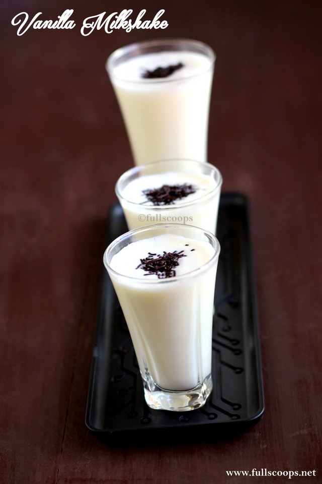 Vanilla Milkshake Easy Milkshake Recipes Full Scoops A food blog