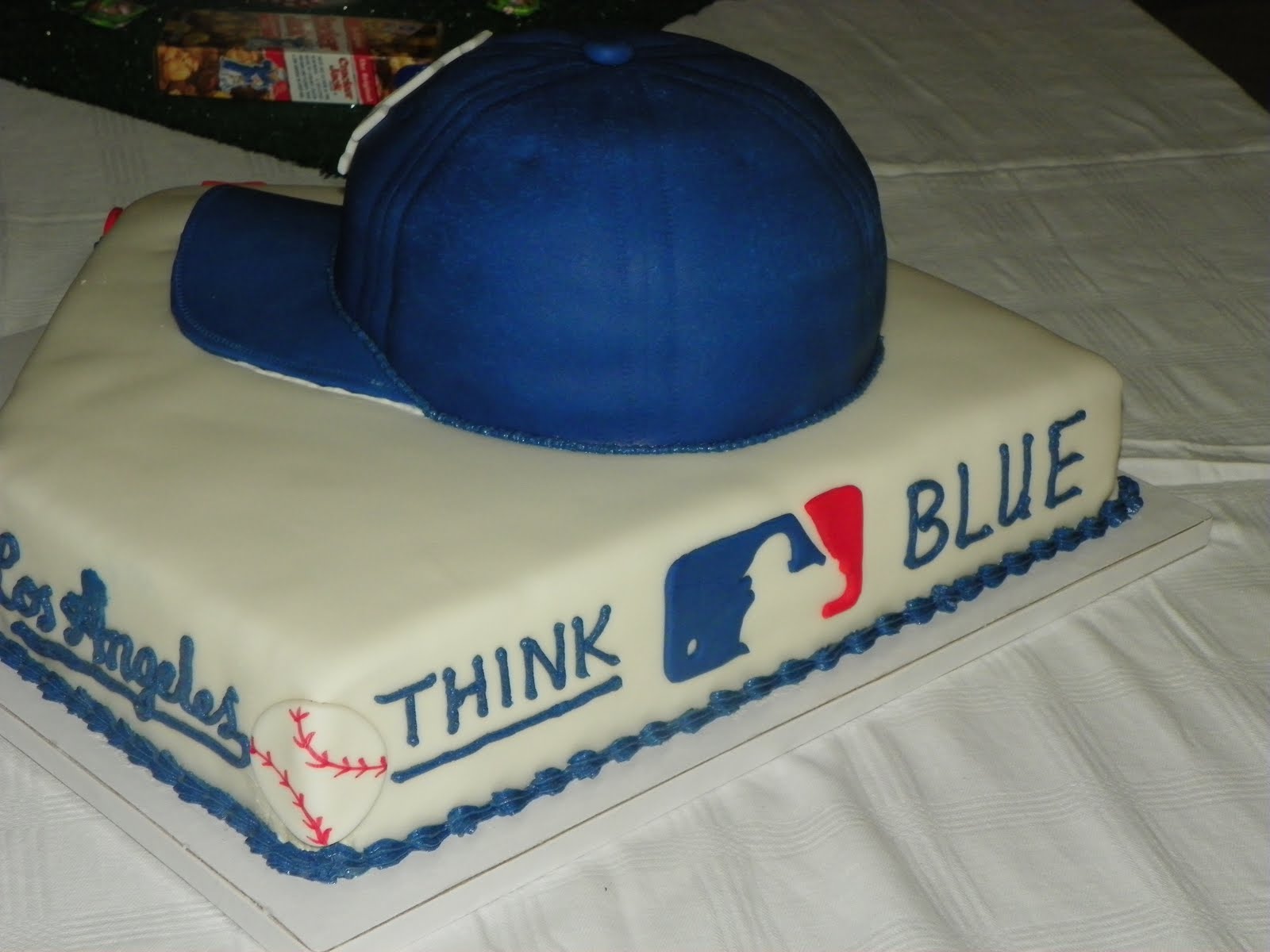 Plumeria Cake Studio Dodgers 50th Birthday Cake