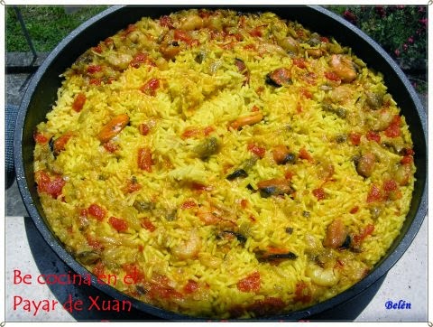 Arroz Con Verduras, Mejillones Y Gambas