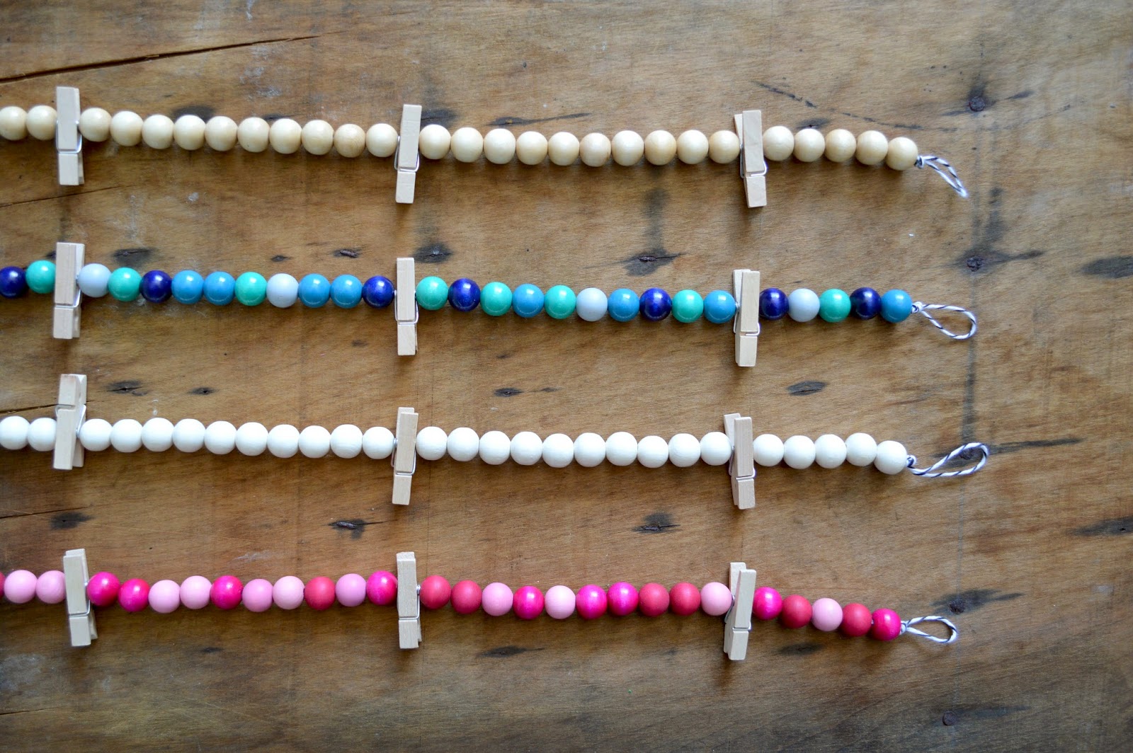 invisible crown The one with beads and clothespins