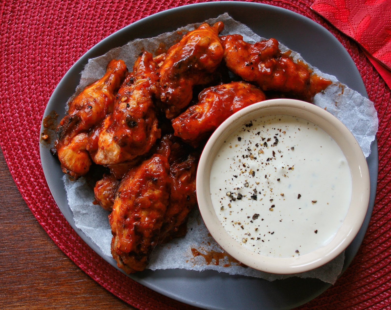 Asian chicken with a white sugary sauce