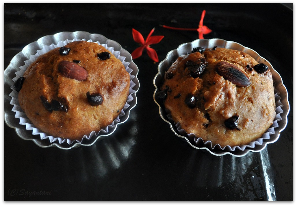 Best Ever Eggless Banana Muffin A Homemaker's Diary