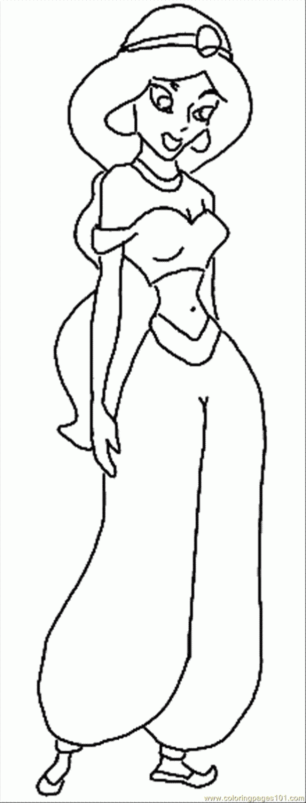 Coloring Pages Jasmine : Cartoons coloring pages princess jasmine Coloring Pages Jasmine : Cartoons coloring pages princess jasmine