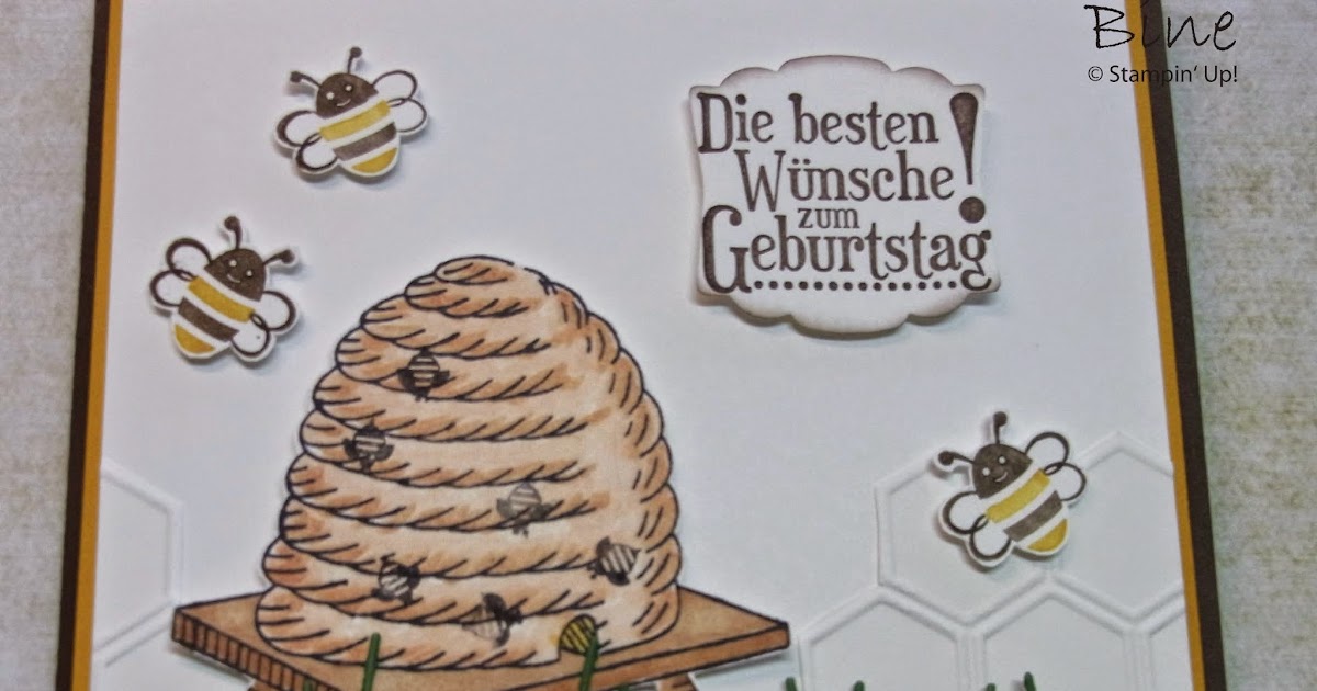 Bines Karten Geburtstagskarte für einen Imker
