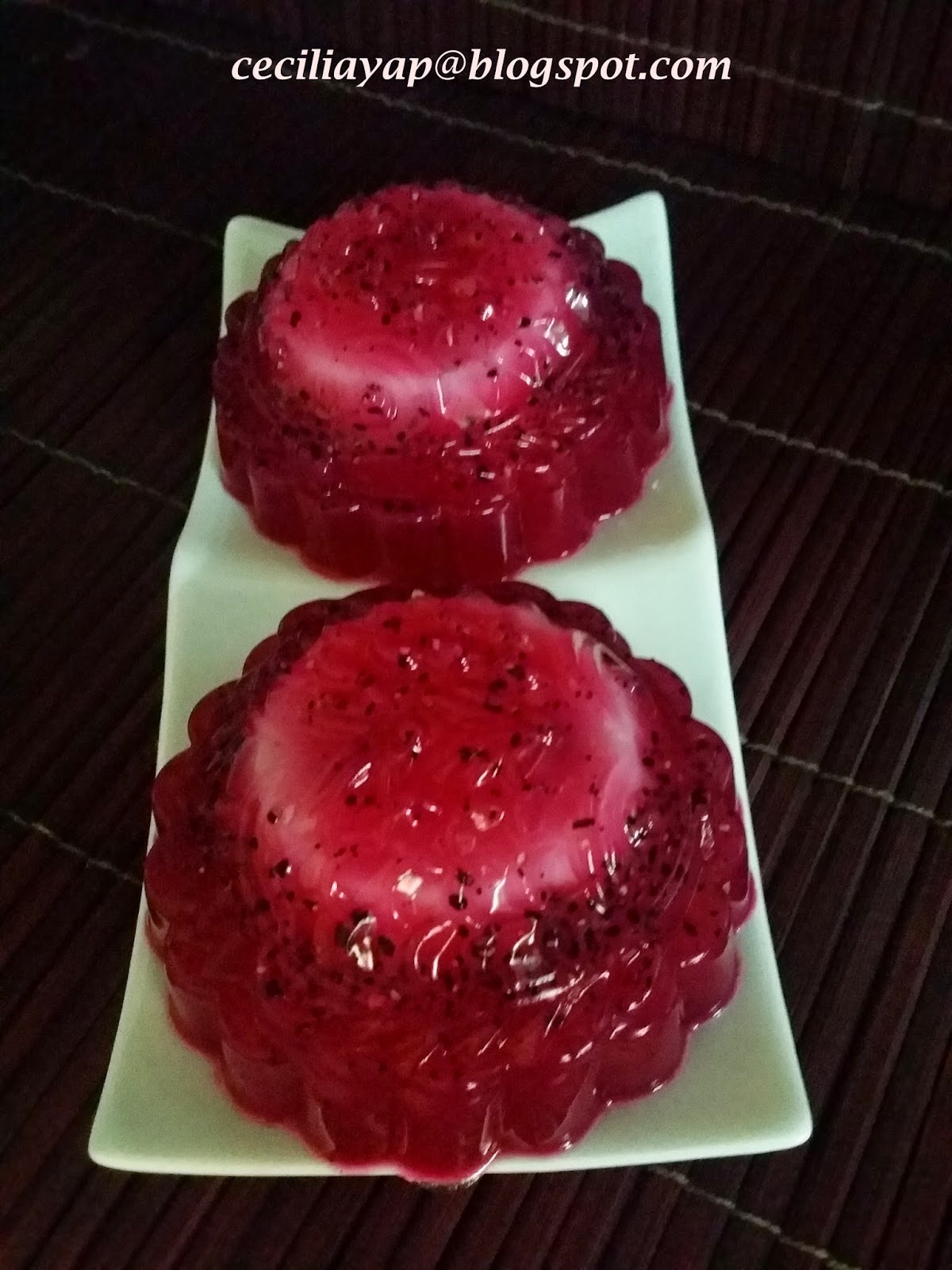 Sassy Haven Dragonfruit Jelly Mooncake