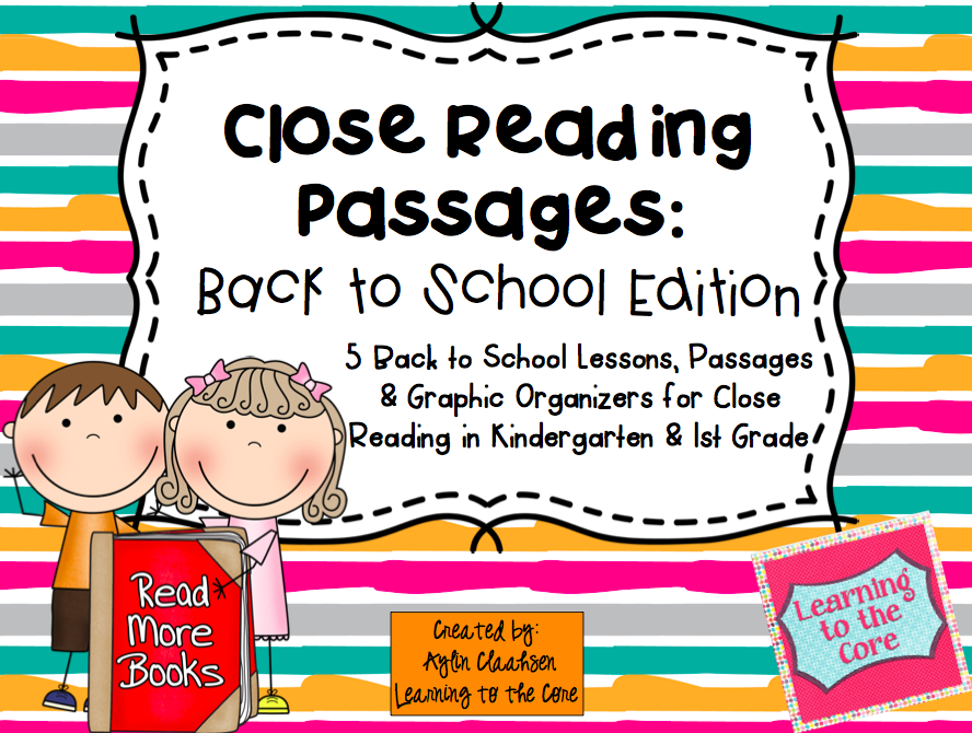 Close Reading - Learning to the Core