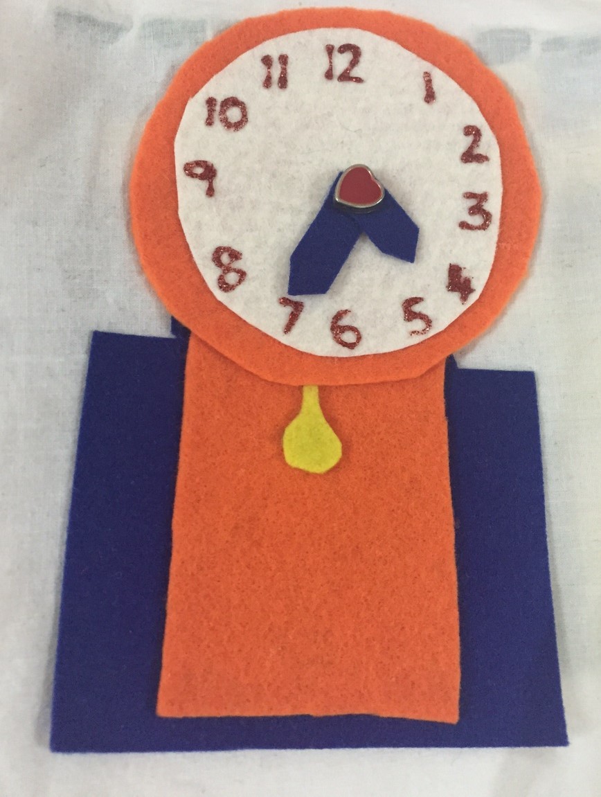 HOME TALENTS CLOCK QUIET BOOK PAGE