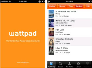 Wattpad Application on iPhone