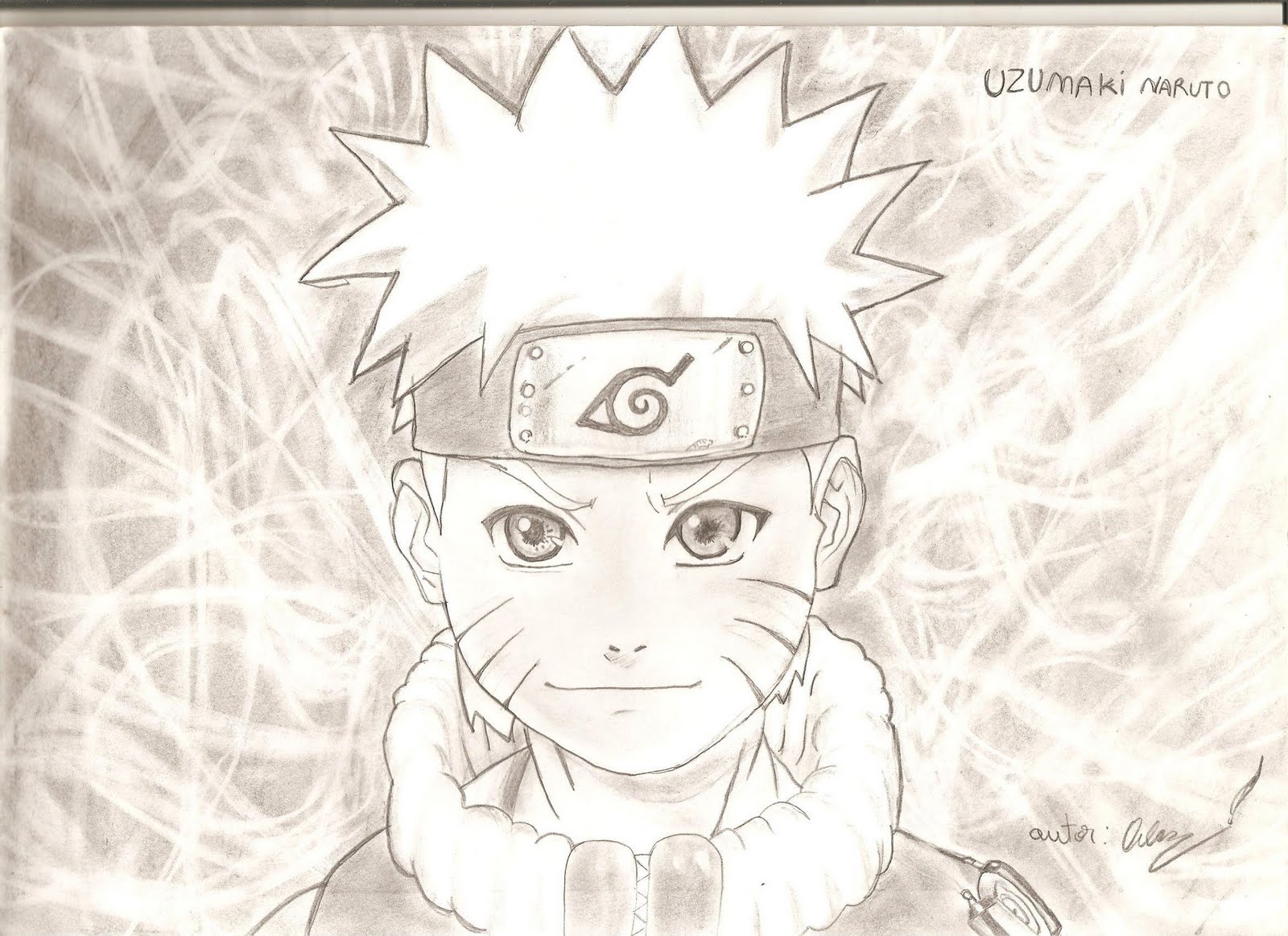 Num Rabisco - Desenho rápido a lápis Universo Naruto