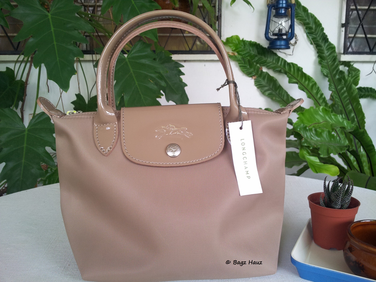 longchamp green tote