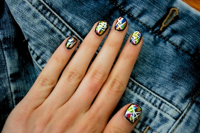 5. "Cute and Spiky Punk Nail Art Designs" - wide 7