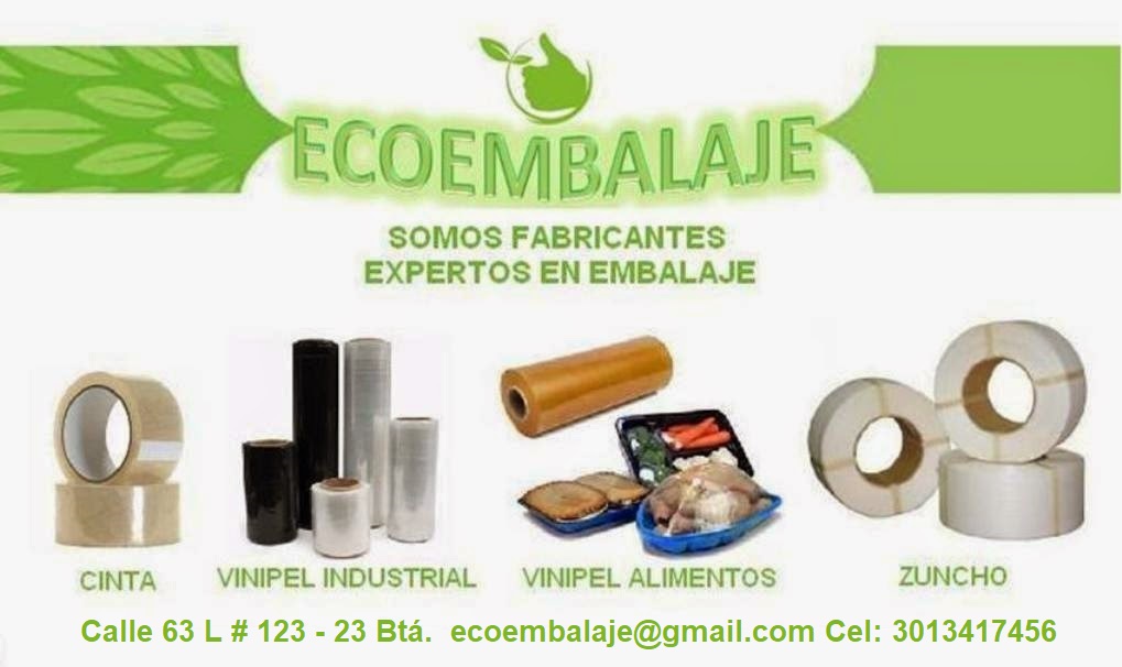 PLASTICO STRETCH, VINIPEL, ZUNCHO, BURBUJA, PAPEL PARAFINADO, CINTA PELEX.