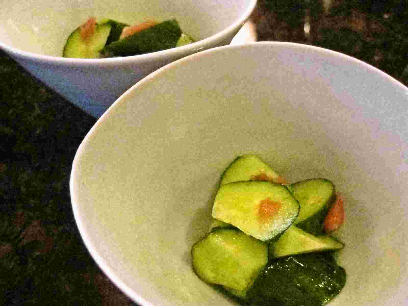 Recipes for Tom Kyuri no umeae / Japanese cucumber with umeboshi