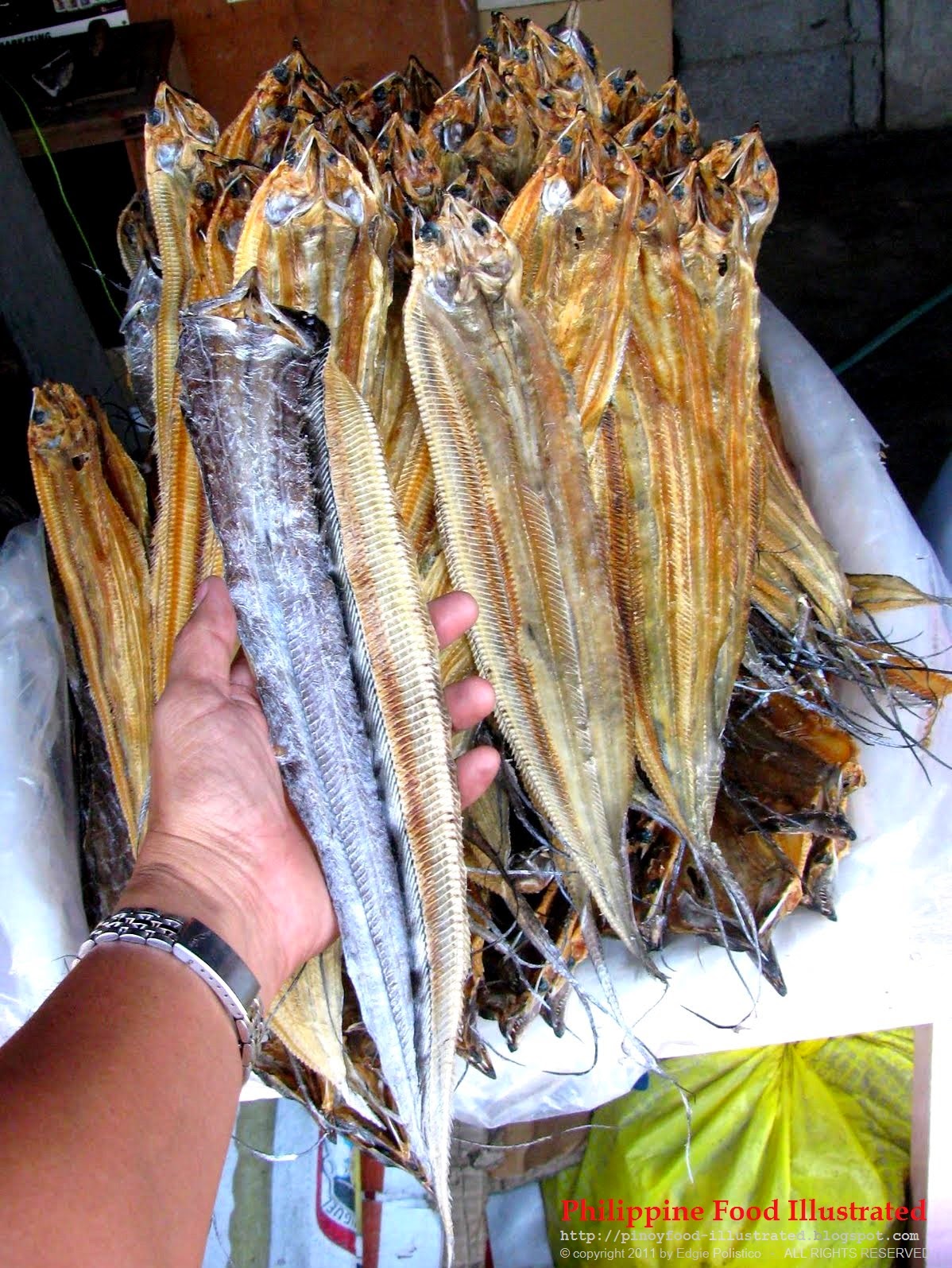 Philippine Food Illustrated espada (dried)