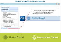 Instructivo Recategorización Régimen Simplificado IIBB CABA Instructivo Recategorización Régimen Simplificado IIBB CABA