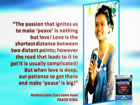 The passion that ignites us to make peace is love