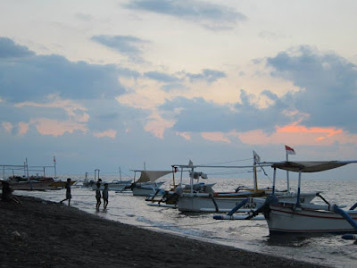 Fisherman Boats at Tamblingan Lake North Bali