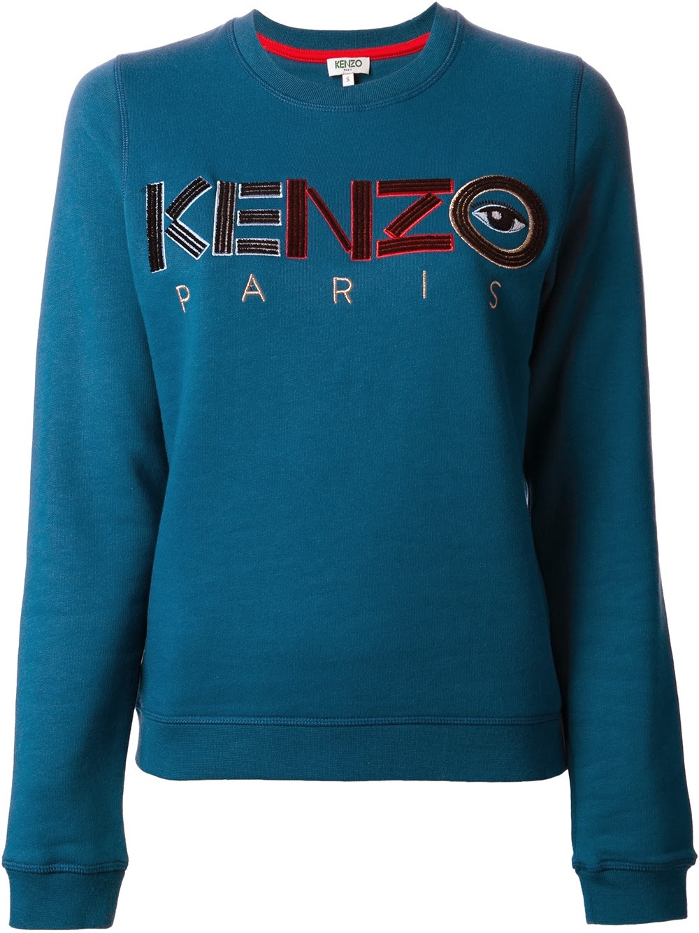 felpa kenzo blu e gialla