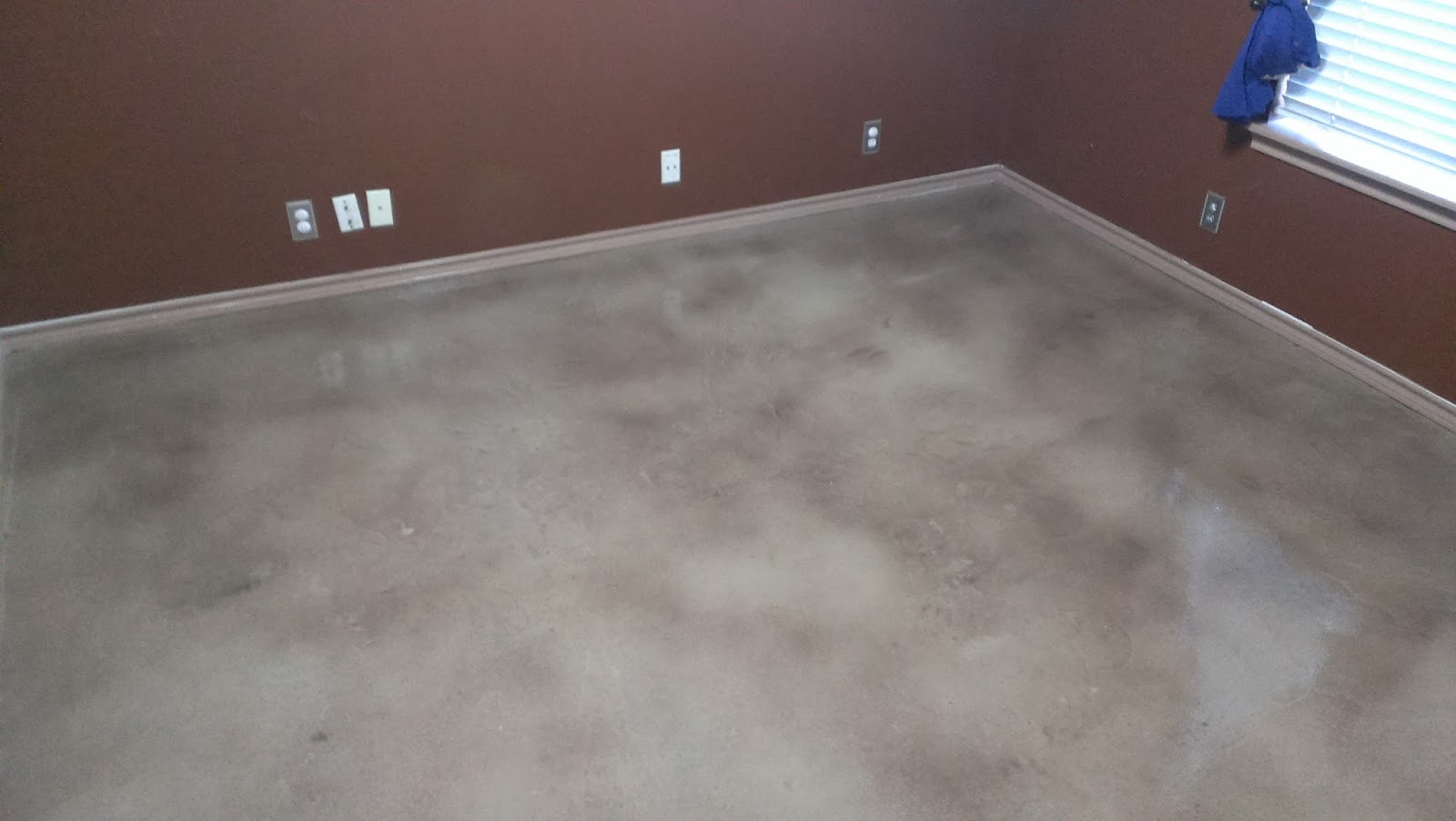 Epoxy Floor Coatings Bedroom floor stained concrete Prosper, Texas