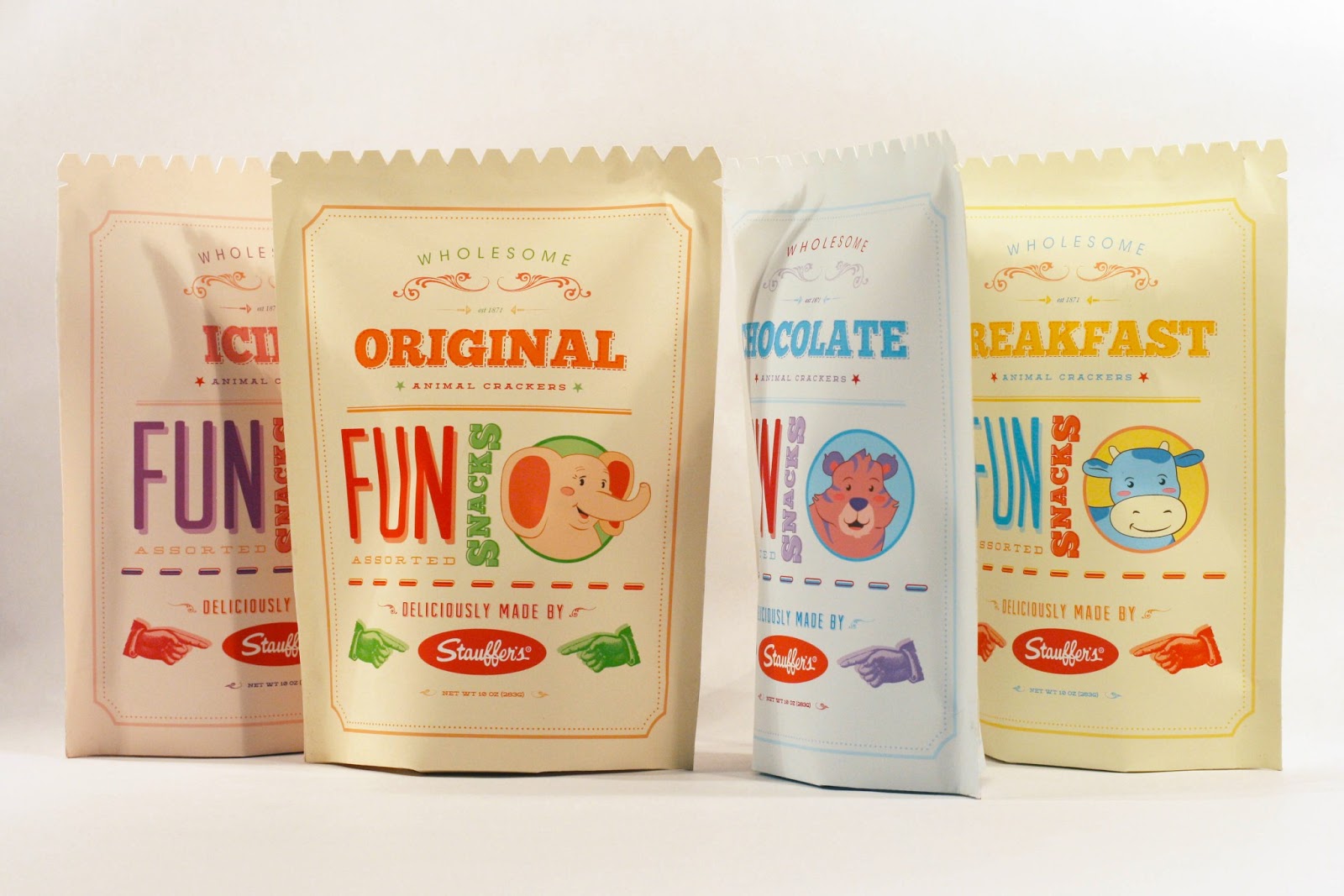 Stauffer's Animal Crackers Redesigned (Student Project) on Packaging of