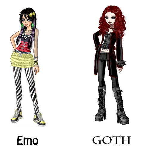 Lil Black Bloody Hood: Goth and Emo: The Huge Difference
