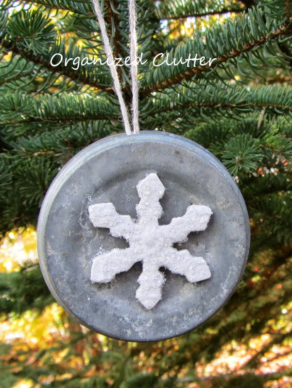 Zinc Jar Lid Christmas Tree Ornaments Organized Clutter