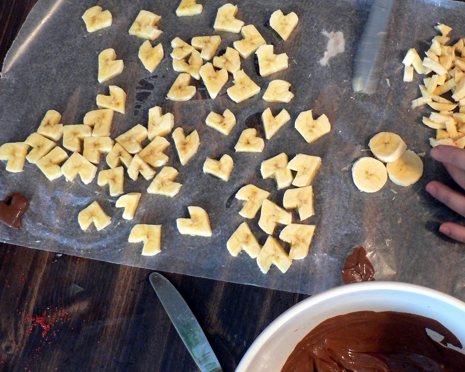 Chocolate Covered Banana Hearts Bless This Mess