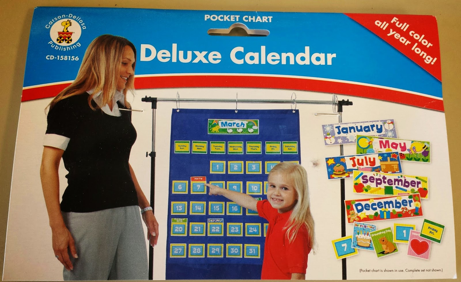 Carson Dellosa Calendar Pocket Chart