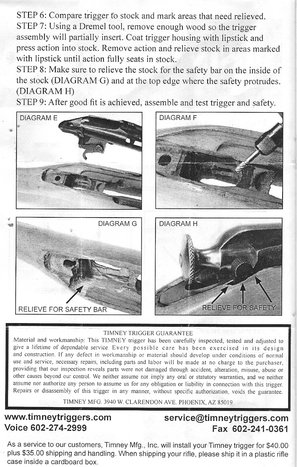 Lurking Rhythmically PPR Timney Trigger for the MosinNagant Ponies