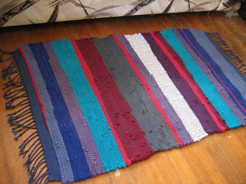 Tangles and s Rag rugs and the warp from hell