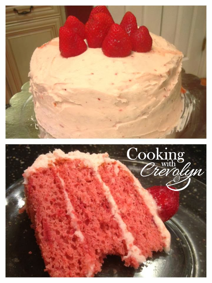 Cooking with Crevolyn The Best Strawberry Cake