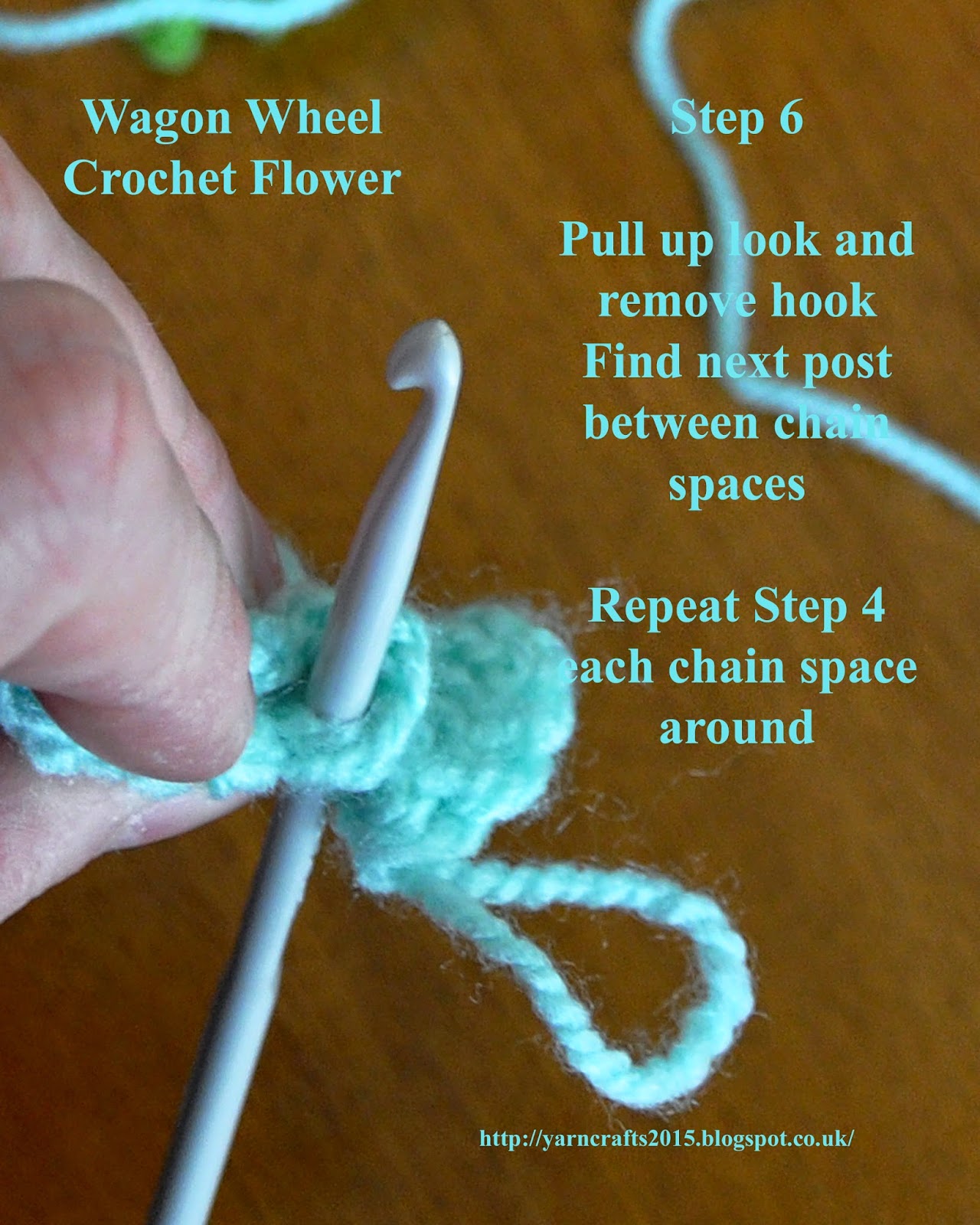 Yarn Crafts from Ann's Yarn Barn Free Crochet Pattern Wagon Wheel