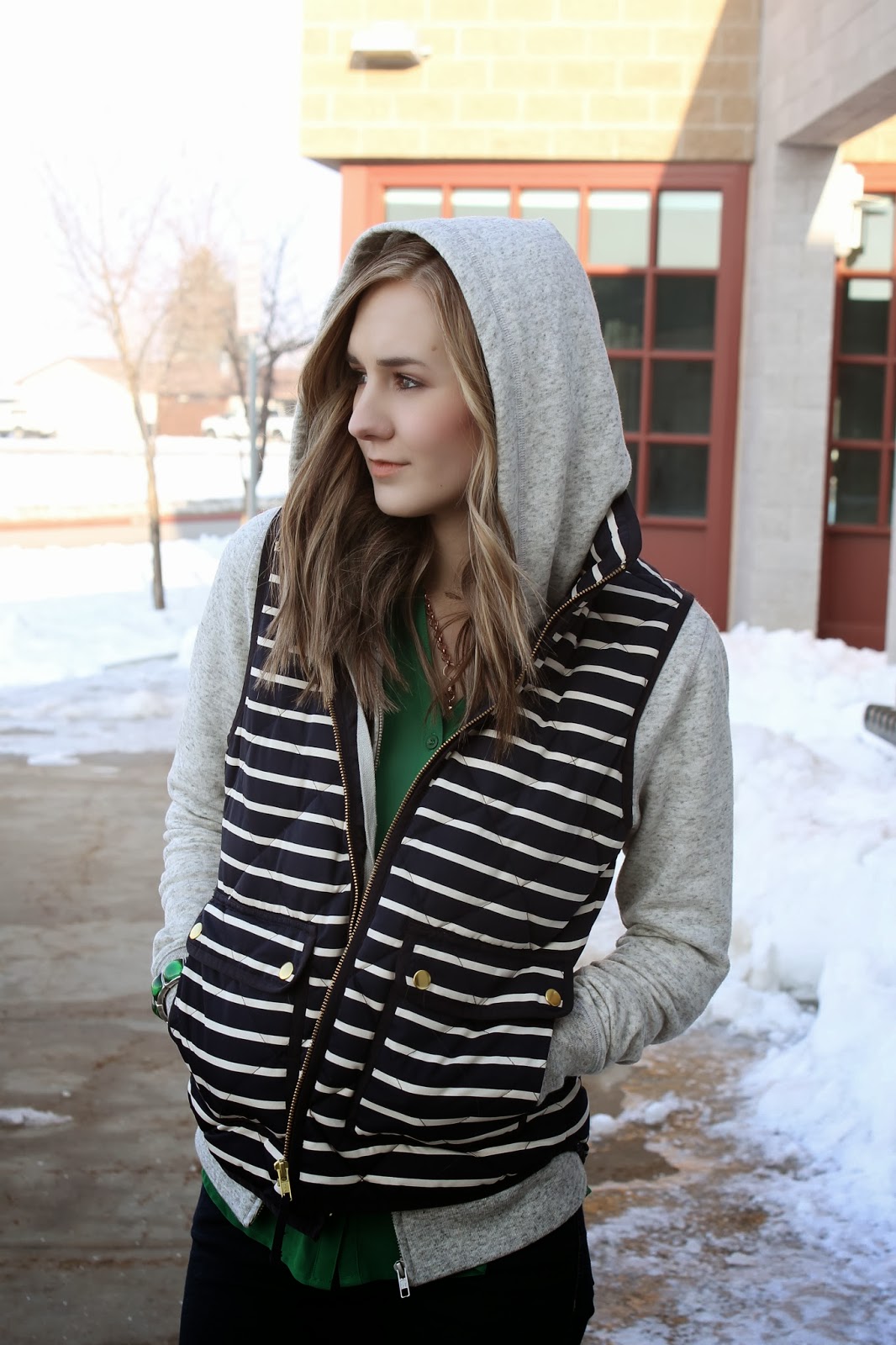 .hoodie weather. Stripes in Bloom