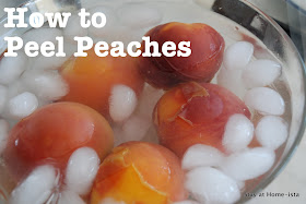 how to peel peaches