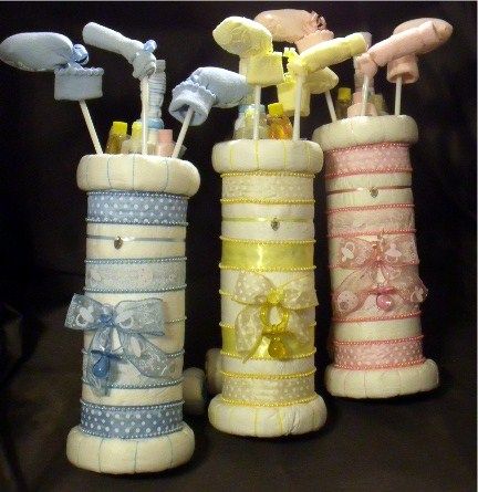 golf bag diaper cake