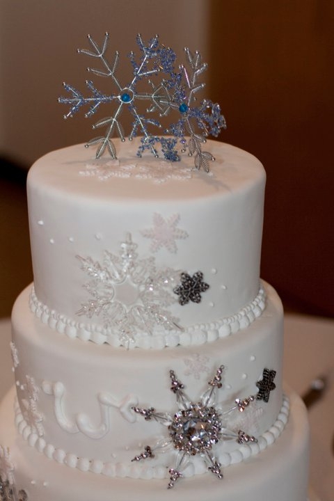 Snowflake Wedding Cake