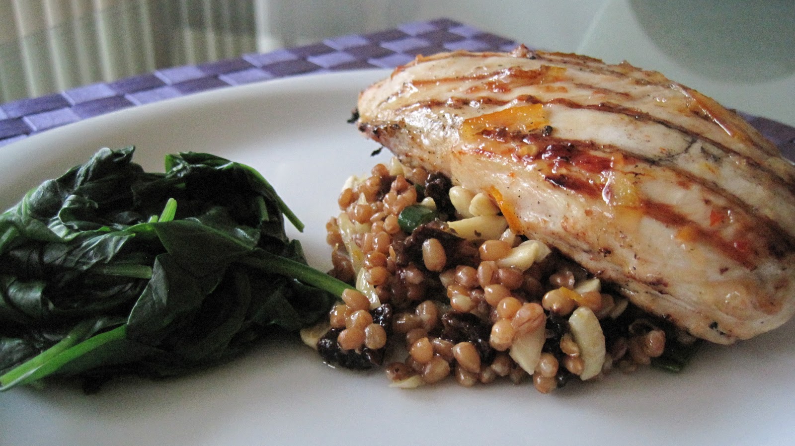 Part 2 Orange Glazed Chicken with Wheat Berry Salad At Home with