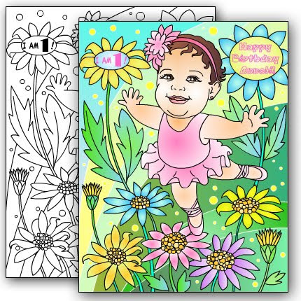 NEW* BALLERINA Custom coloring page