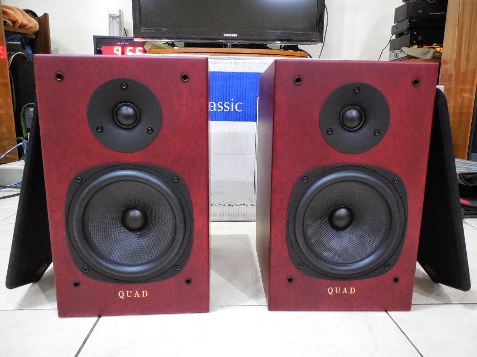 all about audio Speaker Bookshelf QUAD 12L Classic like new
