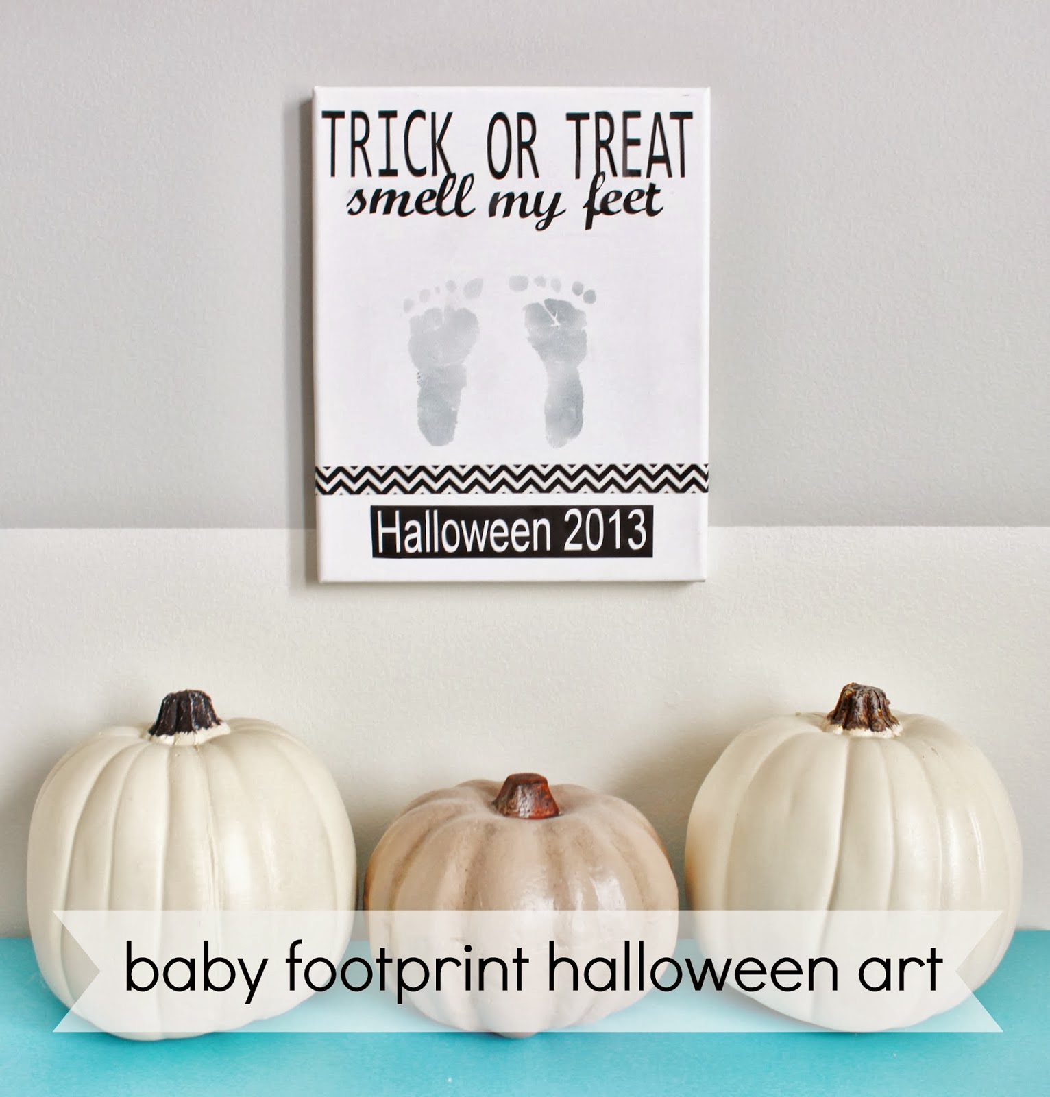Baby Footprint Halloween Art Delightfully Noted