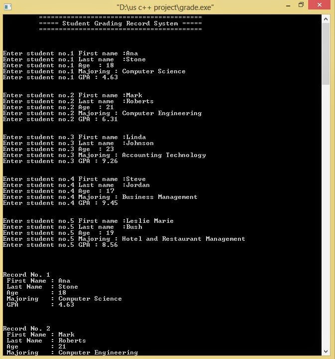 Grading System Code In Dev C++ Grading System Code In Dev C++