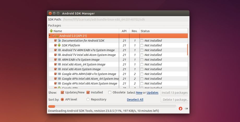 Android SDK - 5.0 Lollipop