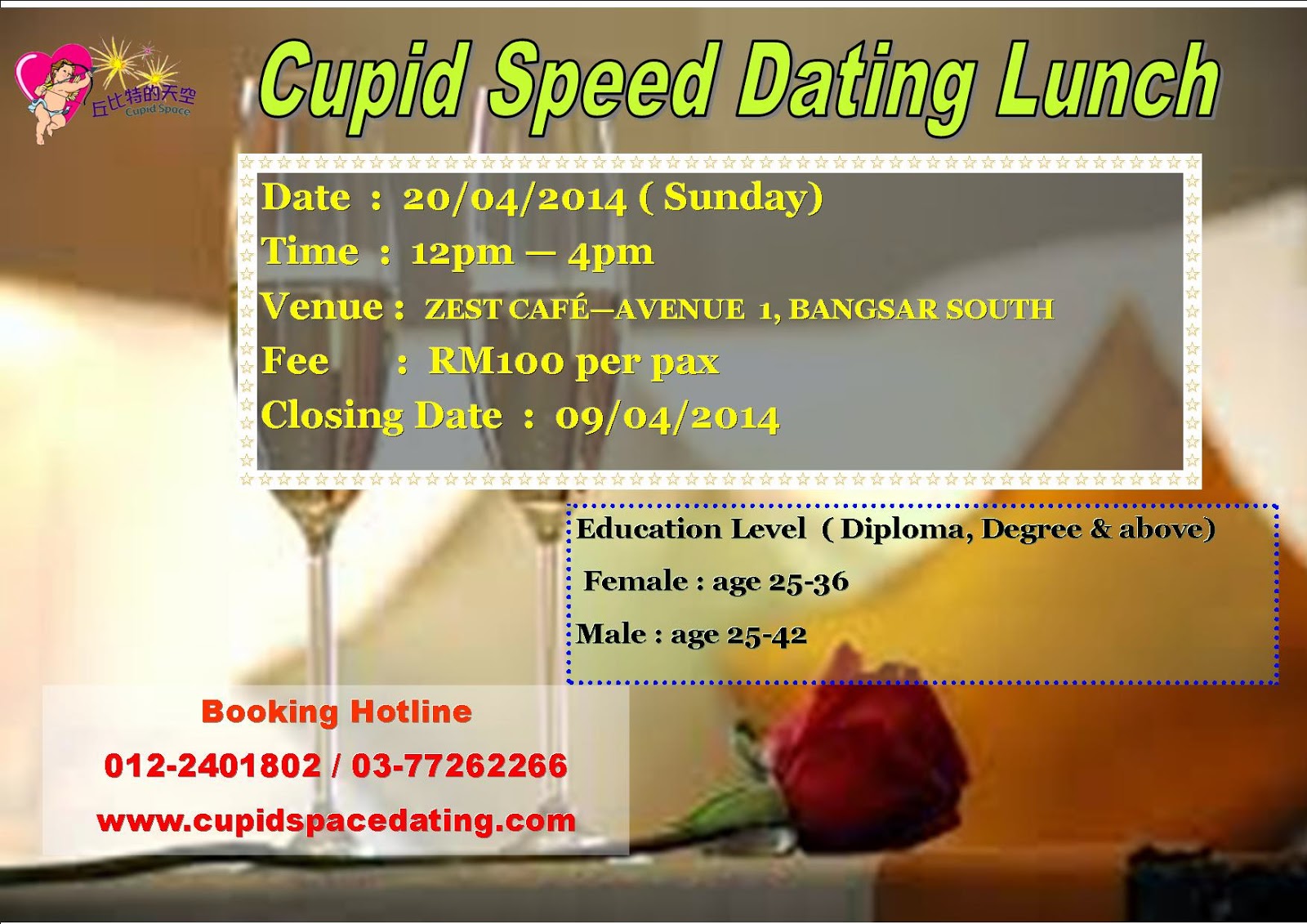 Cupid speed dating events
