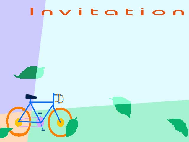 Contoh desain berupa wallpaper latar belakang untuk kartu